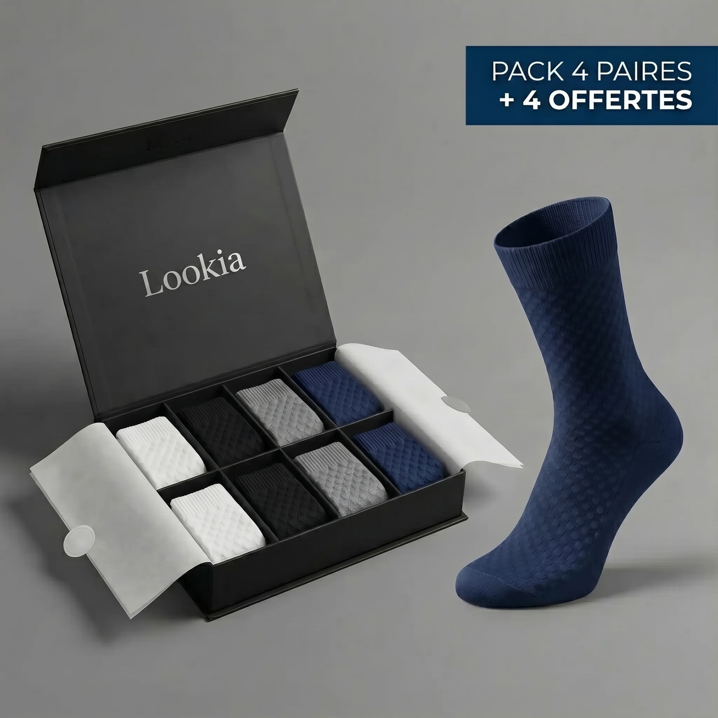 Chaussettes Lookia Mi-Hautes en Fibre de Bambou